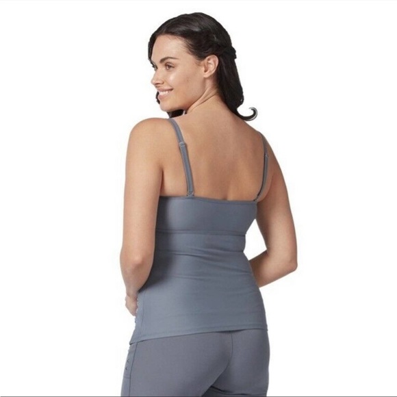 FREE COUNTRY Sun Rays Side Panel Bandeaux Tankini Swim Top Size M NWT - Picture 4 of 4